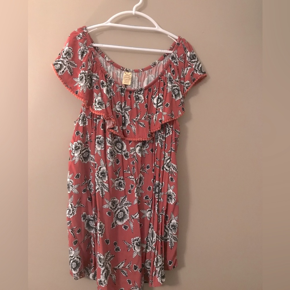 Faded Glory - Off the shoulder top - Floral pattern